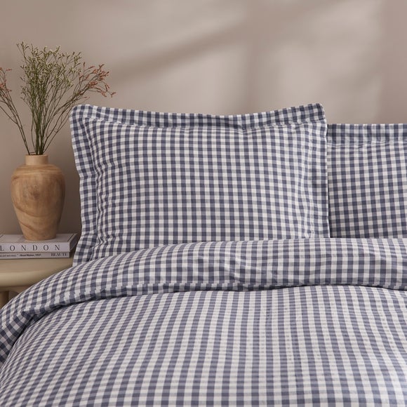 Portloe Gingham Woven 100% Cotton Continental Pillowcase - image 1
