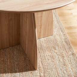 Effy 4 Seater Round Dining Table, Wood Effect - thumbnail 3