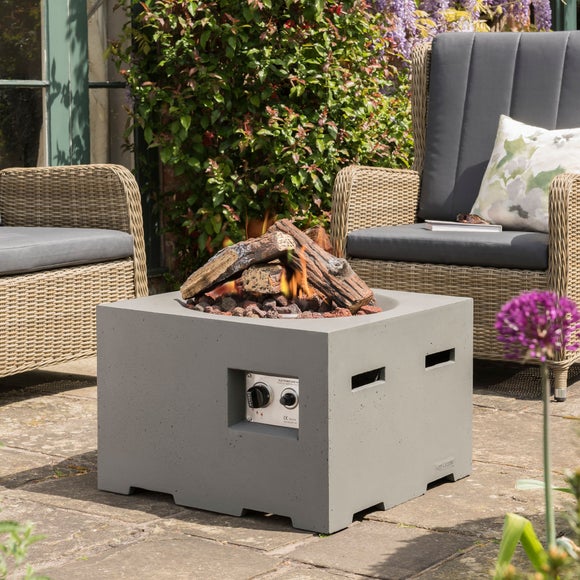 Happy Cocooning Small Square Grey Fire Pit - image 1