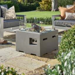 Happy Cocooning Small Square Grey Fire Pit - thumbnail 4