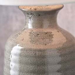 Pacific Lifestyle Helka Ribbed Reactive Glaze Table Lamp - thumbnail 2