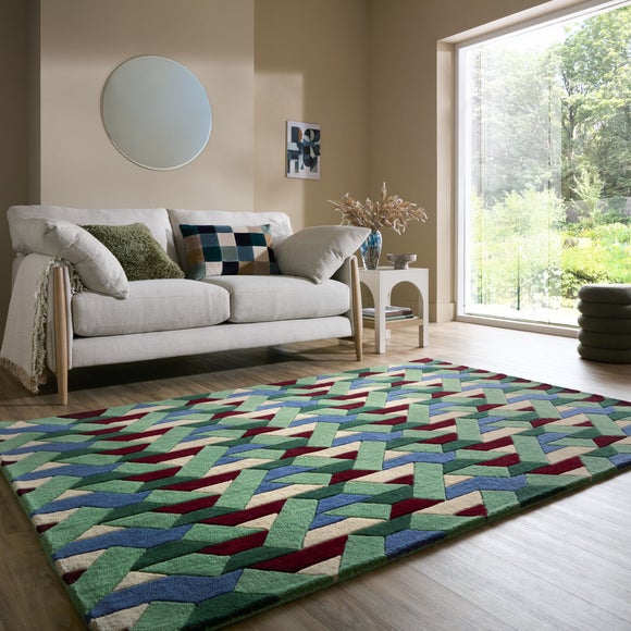 Connect Geometric Wool Rug - image 1