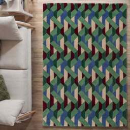 Connect Geometric Wool Rug - thumbnail 6