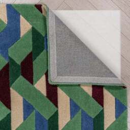 Connect Geometric Wool Rug - thumbnail 3