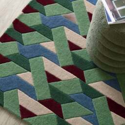 Connect Geometric Wool Rug - thumbnail 5