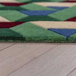 Connect Geometric Wool Rug - thumbnail 4