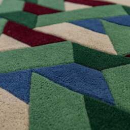 Connect Geometric Wool Rug - thumbnail 2