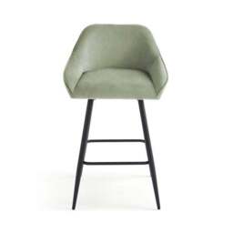 Radleigh Bar Stool, Velvet - thumbnail 5