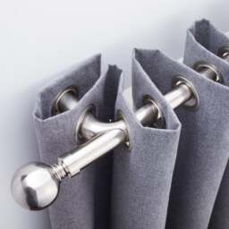 Ashton Room Darkening Extendable Metal Eyelet Curtain Pole - thumbnail 1