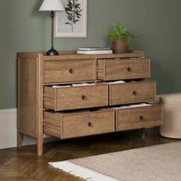 Portland 6 Drawer Chest, Mango Wood - thumbnail 2