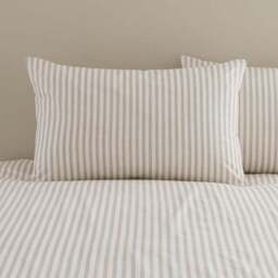 Dawson Stripe 100% Washed Cotton Duvet Cover & Pillowcase Set - thumbnail 4
