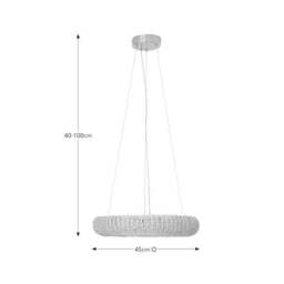 Hotel Ritz Halo LED Adjustable Pendant Light - thumbnail 5