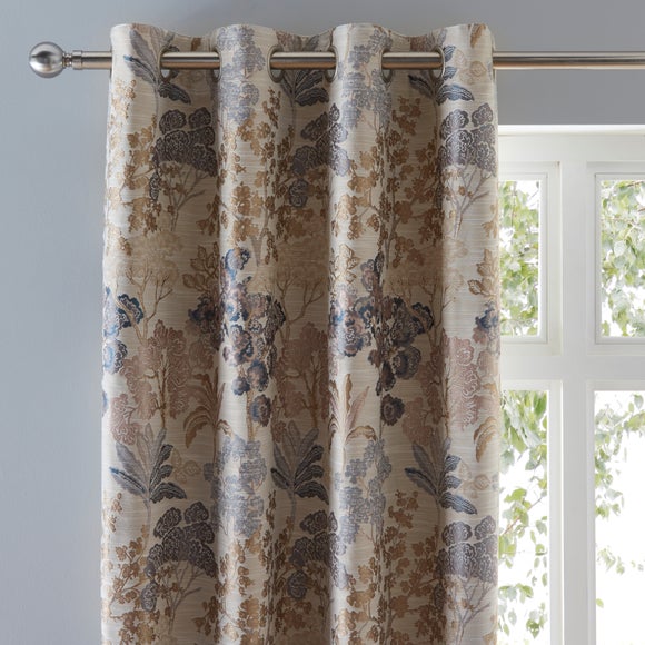 Folk Tree Eyelet Curtains - image 1