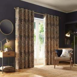 Folk Tree Eyelet Curtains - thumbnail 2