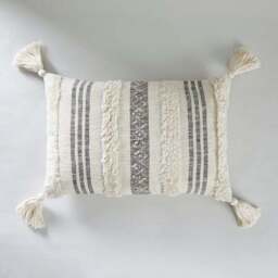 Samara Striped Natural Cushion - thumbnail 2