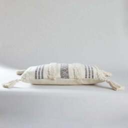 Samara Striped Natural Cushion - thumbnail 4