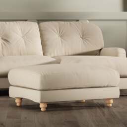 Martha Vintage Velvet Footstool - thumbnail 1