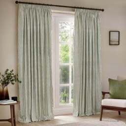 Yard Hebden Striped Pencil Pleat Curtains (Blackout Available) - thumbnail 2