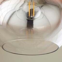 Nivala Metallic Ombre Copper Glass Easy Fit Pendant Shade - thumbnail 3