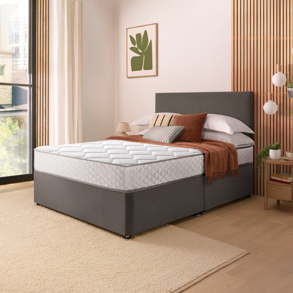 Silentnight Divan Set with Paris Headboard and 800 Pocket Spring Memory Foam Mattress - image 1