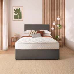 Silentnight Divan Set with Paris Headboard and 800 Pocket Spring Memory Foam Mattress - thumbnail 2