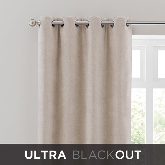 Chenille Ultra Blackout Eyelet Curtains - image 1