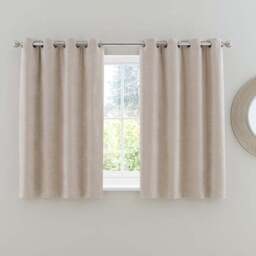 Chenille Ultra Blackout Eyelet Curtains - thumbnail 6