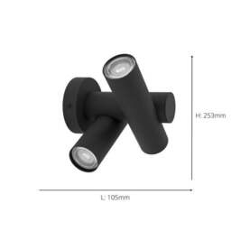 EGLO Fossignano LED Outdoor Wall Light - thumbnail 3