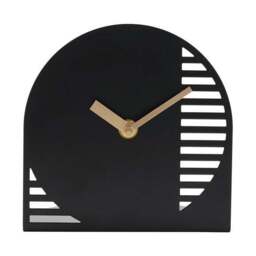 Interval Arched Cut Out Steel Desk Clock - thumbnail 2