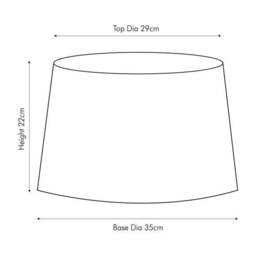 Vienna Chevron Mushroom Pleat Lamp Shade - thumbnail 6