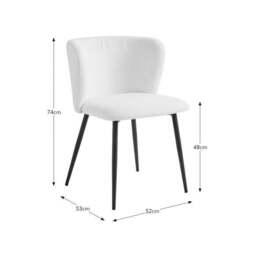 Mandy Dining Chair, Boucle - thumbnail 6