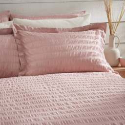 Aria Seersucker 100% Cotton Oxford Pillowcase - thumbnail 1
