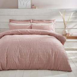 Aria Seersucker 100% Cotton Oxford Pillowcase - thumbnail 2