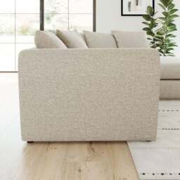Blake Basket Weave Texture Corner Chaise Sofa - thumbnail 2