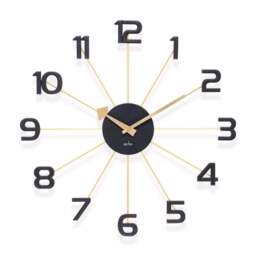 Acctim Astraea Large Quartz Wall Clock Gold - thumbnail 1