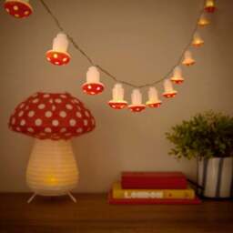Mushroom 10 LED String Lights - thumbnail 2