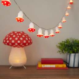 Mushroom 10 LED String Lights