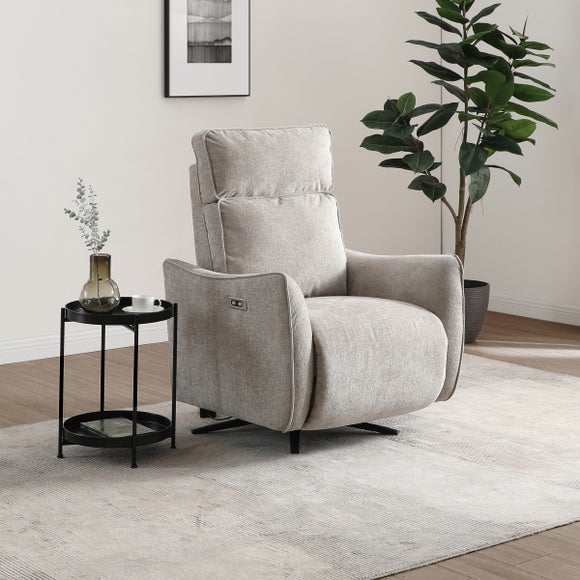 Emil Chenille Recliner Swivel Chair - image 1
