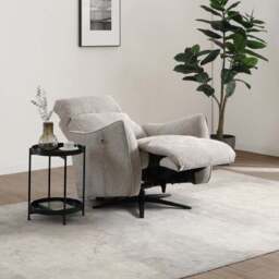 Emil Chenille Recliner Swivel Chair - thumbnail 3