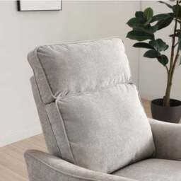 Emil Chenille Recliner Swivel Chair - thumbnail 4