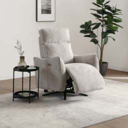 Emil Chenille Recliner Swivel Chair - thumbnail 2