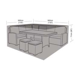 Garland 6 Seater Corner Dining Furniture Set Cover - thumbnail 2