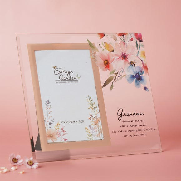 The Cottage Garden Floral Glass Photo Frame - image 1