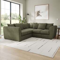 Blake Soft Texture Chenille Large Corner Sofa
