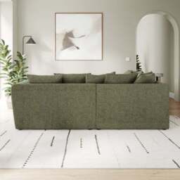 Blake Soft Texture Chenille Large Corner Sofa - thumbnail 3