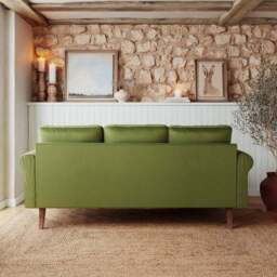 Maeve Compact Velvet Corner Chaise Sofa - thumbnail 3