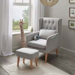 Babymore Lux Nursing Chair with Stool - thumbnail 2