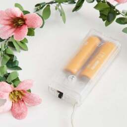 Green Leaf & Flower 20 LED String Lights - thumbnail 3
