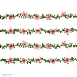 Green Leaf & Flower 20 LED String Lights - thumbnail 4