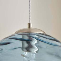 Aqua Glass Pendant Light - thumbnail 3